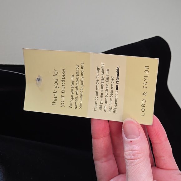 Vtg Lord & Taylor Patra Stretch Black Velvet Draped Tank Top M - Picture 8 of 10